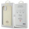 Guess GUHCP15SPS4DGPD iPhone 15 / 14 / 13 6.1 złoty/gold hardcase Leather 4G Metal Logo Strass